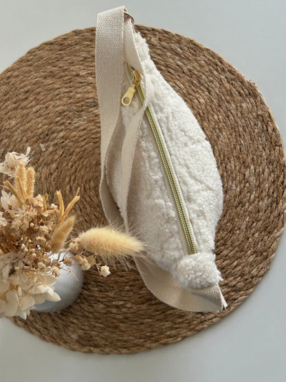 Banane enfant sherpa imprimés cœurs