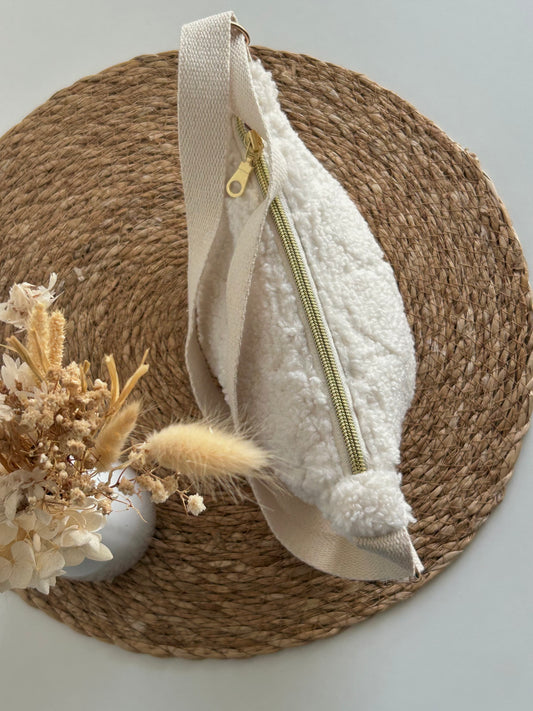 Banane enfant sherpa imprimés cœurs