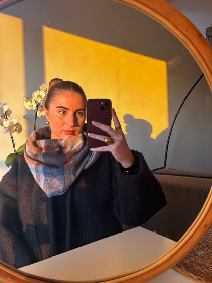 Écharpe écossaise bleu