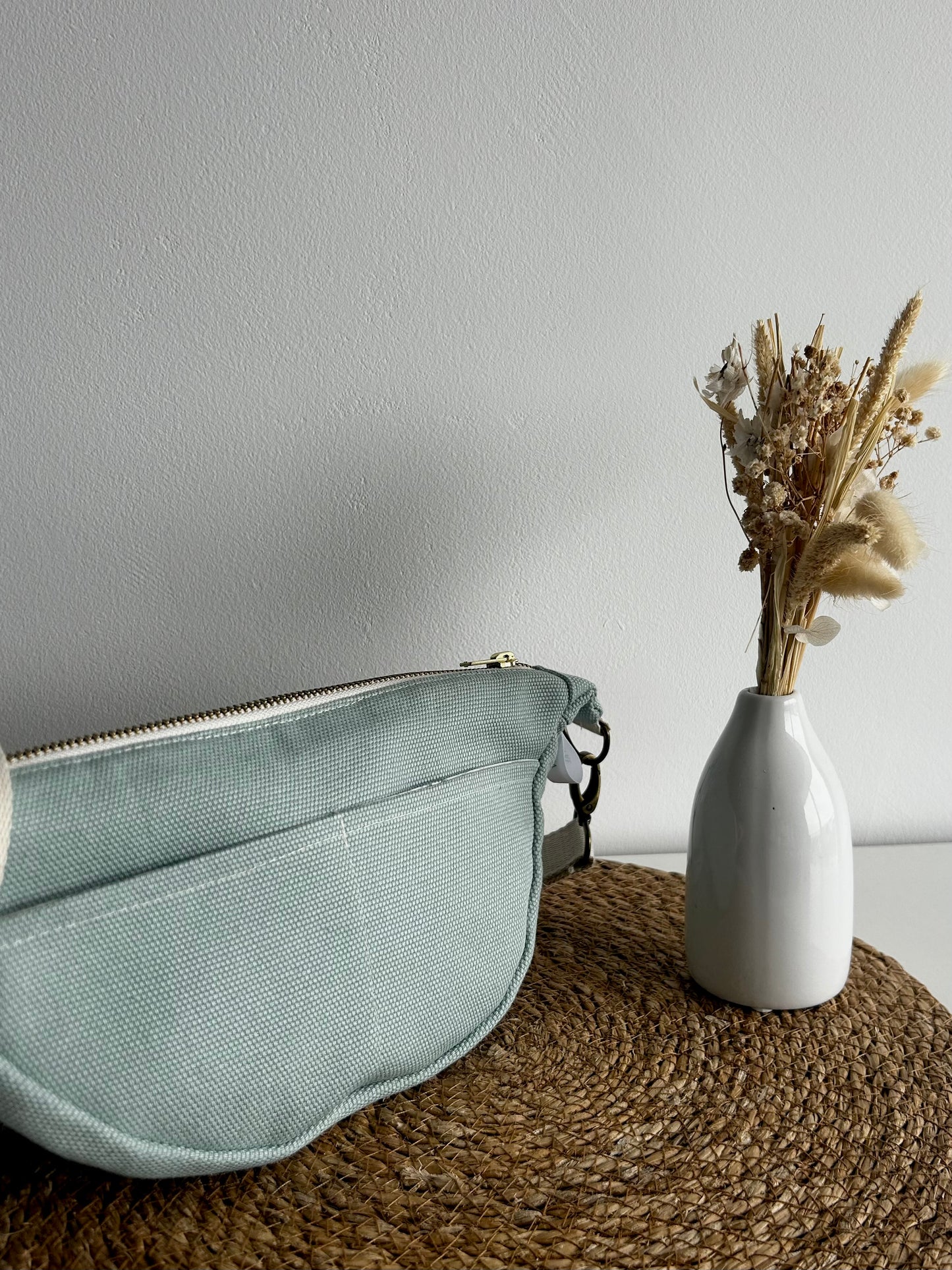 Banane coton natté vert d’eau