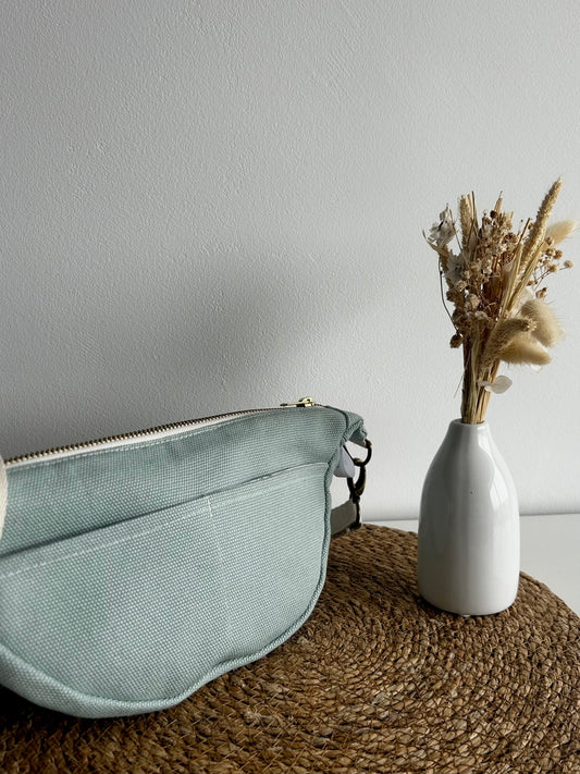 Banane coton natté vert d’eau