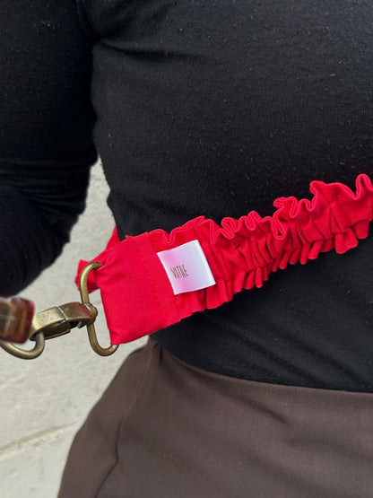Bandoulière téléphone rouge