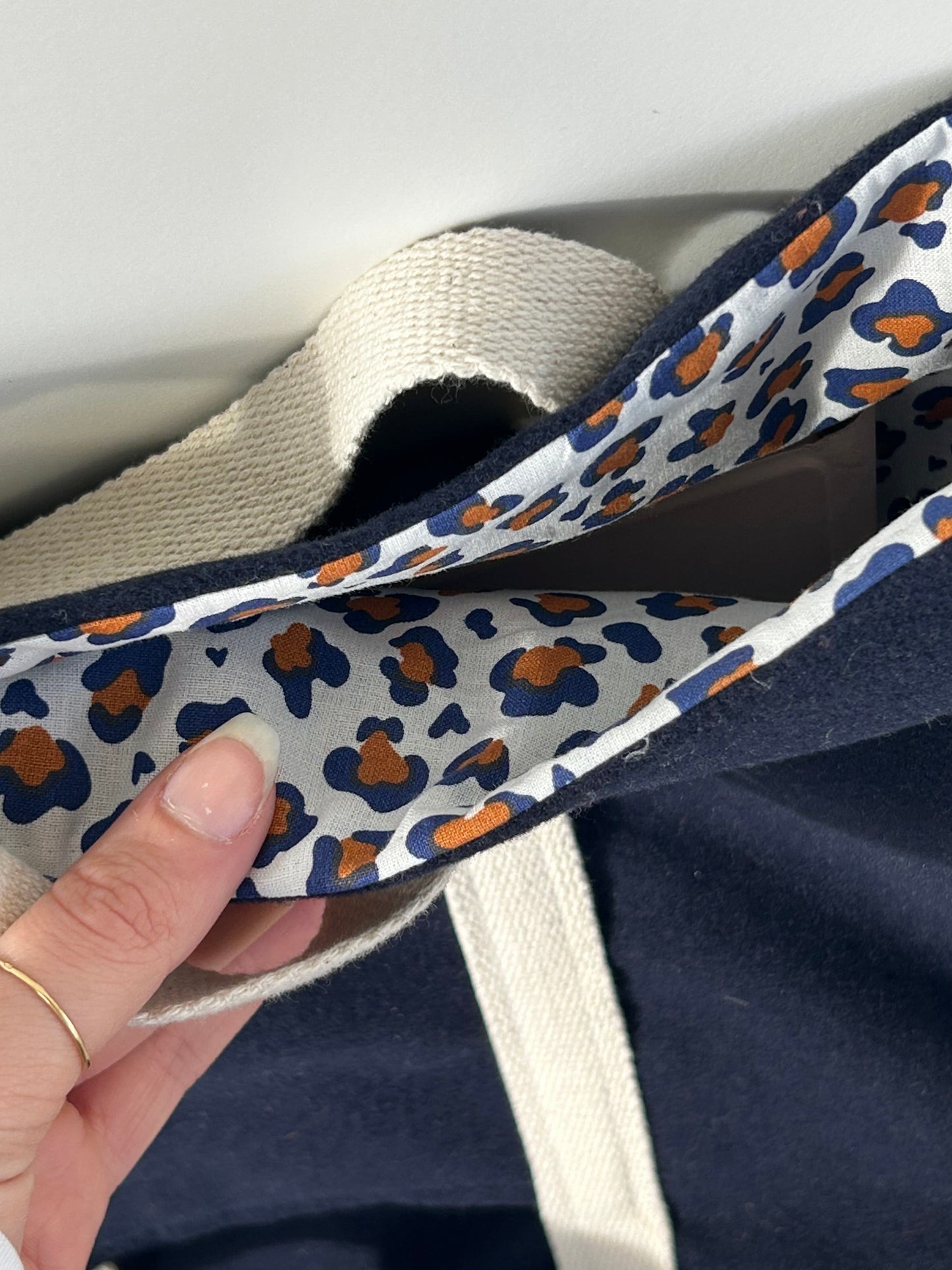 Sac cabas bleu marine