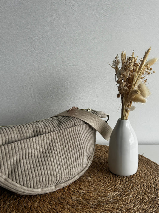 Banane côtelée beige