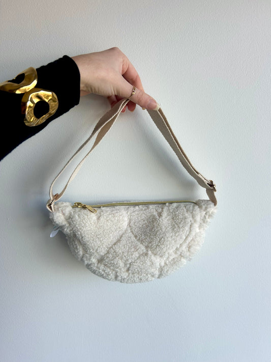 Banane enfant sherpa imprimés cœurs