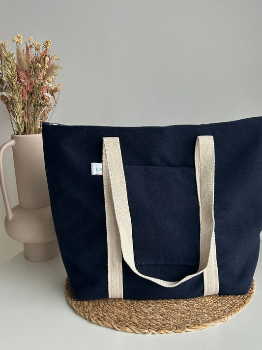 Sac cabas bleu marine
